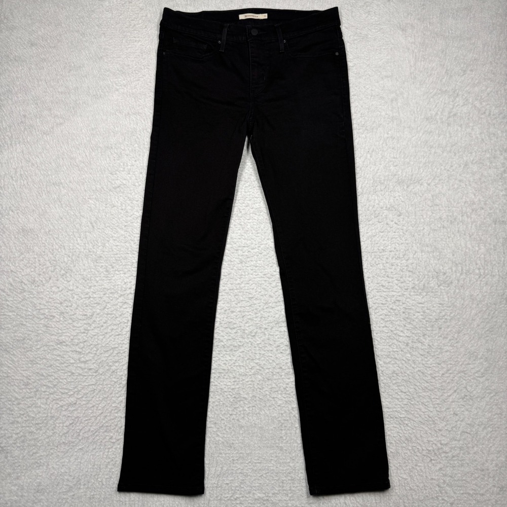 Levis Jeans Black 312‎ Shaping Slim Straight Denim Mid Rise Women's 31 32x31